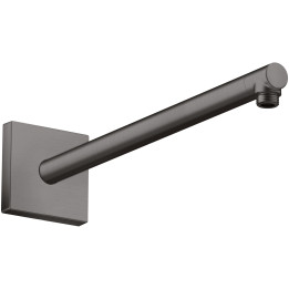 AX ShowerSolutions Ramię prysznicowe 390 mm, kwadratowe, Czarny Chrom Szczotkowany