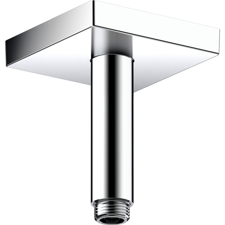 AX ShowerSolutions Przyłącze sufitowe 100 mm, kwadratowe, Chrom