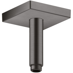 AX ShowerSolutions Przyłącze sufitowe 100 mm, kwadratowe, Czarny Chrom Szczotkowany