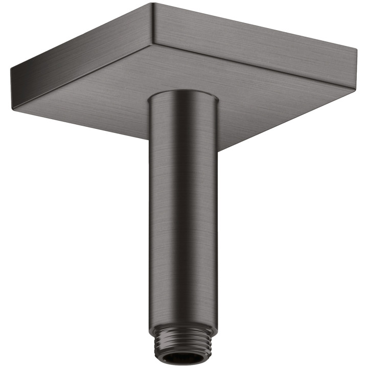 AX ShowerSolutions Przyłącze sufitowe 100 mm, kwadratowe, Czarny Chrom Szczotkowany