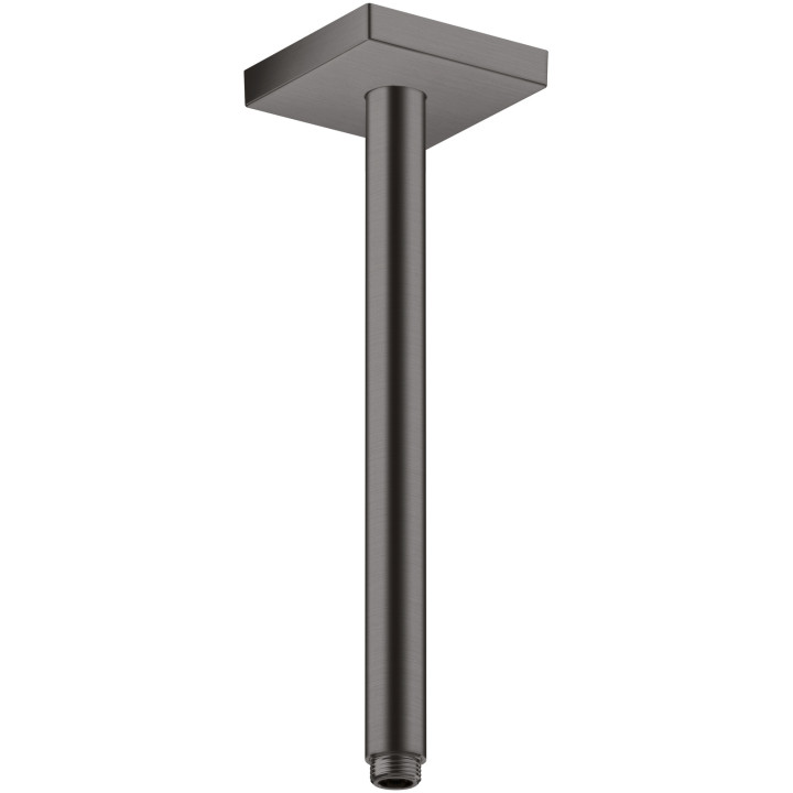 AX ShowerSolutions Przyłącze sufitowe 300 mm, kwadratowe, Czarny Chrom Szczotkowany