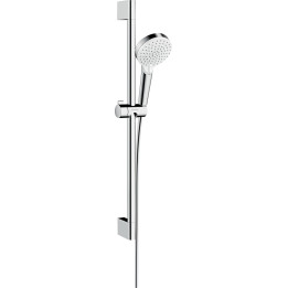 HG Crometta Zestaw prysznicowy 100 Vario EcoSmart+ z drążkiem 65 cm, Biały/Chrom