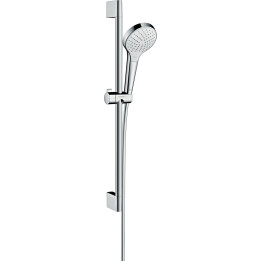 HG Croma Select S Zestaw prysznicowy 110 Vario EcoSmart z drążkiem 65 cm, Biały/Chrom