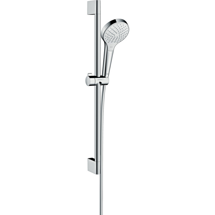 HG Croma Select S Zestaw prysznicowy 110 Vario EcoSmart z drążkiem 65 cm, Biały/Chrom