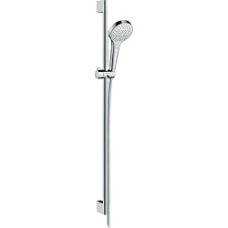 HG Croma Select S Zestaw prysznicowy 110 Multi EcoSmart 9 l/min z drążkiem 90 cm, Biały/Chrom