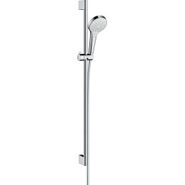HG Croma Select S Zestaw prysznicowy 110 Vario EcoSmart z drążkiem 90 cm, Biały/Chrom