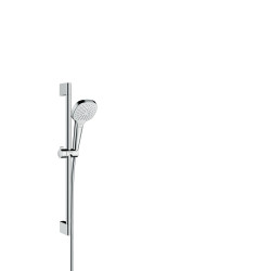 HG Croma Select E Zestaw prysznicowy 110 Vario EcoSmart z drążkiem 65 cm, Biały/Chrom