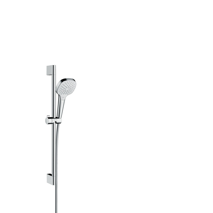 HG Croma Select E Zestaw prysznicowy 110 Vario EcoSmart z drążkiem 65 cm, Biały/Chrom