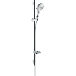 HG Raindance Select E Zestaw prysznicowy 120 3jet z drążkiem 90 cm i mydelniczką, Chrom