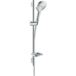 HG Raindance Select E Zestaw prysznicowy 120 3jet EcoSmart z drążkiem 65 cm i mydelniczką, Chrom