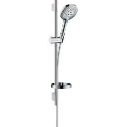 HG Raindance Select S Zestaw prysznicowy 120 3jet z drążkiem 65 cm i mydelniczką, Chrom