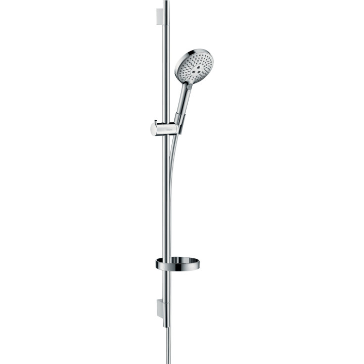 HG Raindance Select S Zestaw prysznicowy 120 3jet z drążkiem 90 cm i mydelniczką, Chrom