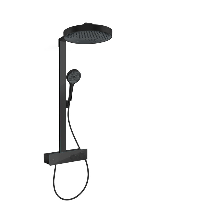 HG Rainfinity Komplet prysznicowy 360 1jet z termostatem ShowerTablet 350, Czarny Matowy