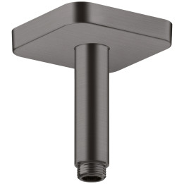 AX ShowerSolutions Przyłącze sufitowe 100 mm, softsquare, Czarny Chrom Szczotkowany