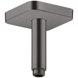 Axor ShowerSolutions Przyłącze sufitowe 100 mm, softsquare, Czarny Chrom Szczotkowany
