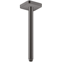 AX ShowerSolutions Przyłącze sufitowe 300 mm, softsquare, Czarny Chrom Szczotkowany