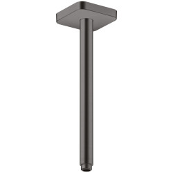 AX ShowerSolutions Przyłącze sufitowe 300 mm, softsquare, Czarny Chrom Szczotkowany