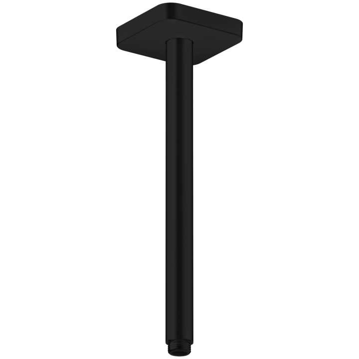 AX ShowerSolutions Przyłącze sufitowe 300 mm, softsquare, Czarny Matowy