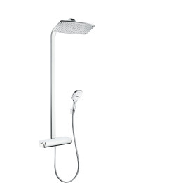 HG Raindance E Komplet prysznicowy 360 1jet EcoSmart z termostatem, Biały/Chrom