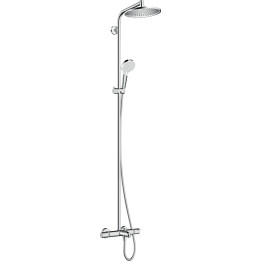 HG Crometta S Komplet prysznicowy 240 1jet z termostatem, wannowy, Chrom
