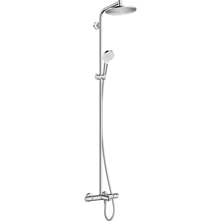 HG Crometta S Komplet prysznicowy 240 1jet z termostatem, wannowy, Chrom