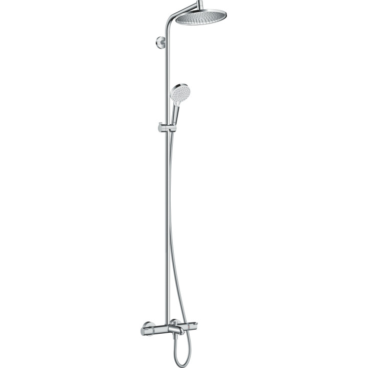 HG Crometta S Komplet prysznicowy 240 1jet z termostatem, wannowy, Chrom