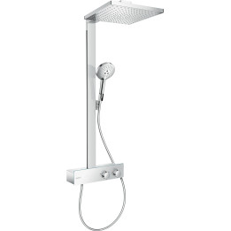HG Raindance E Komplet prysznicowy 300 1jet EcoSmart z termostatem ShowerTablet 350, Chrom