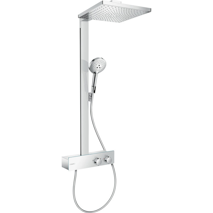 HG Raindance E Komplet prysznicowy 300 1jet EcoSmart z termostatem ShowerTablet 350, Chrom