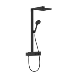 Hansgrohe Raindance E Komplet prysznicowy 300 1jet EcoSmart z termostatem ShowerTablet 350, Czarny Matowy