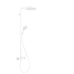 Hansgrohe Raindance Select S Komplet prysznicowy 240 1jet PowderRain z termostatem, Biały Matowy