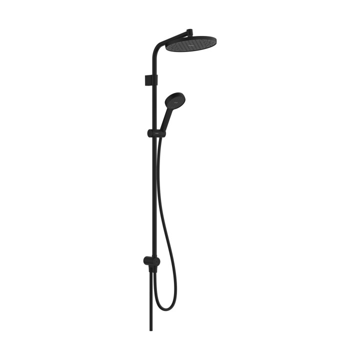 HG Activera S Komplet prysznicowy 240 1jet EcoSmart Reno Varia, Czarny Matowy