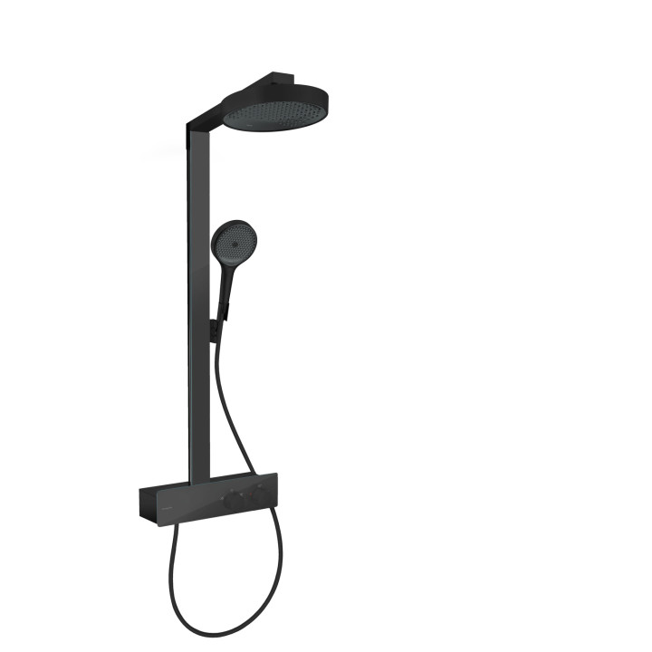 HG Rainfinity Komplet prysznicowy 250 1jet EcoSmart z termostatem ShowerTablet 350, Czarny Matowy