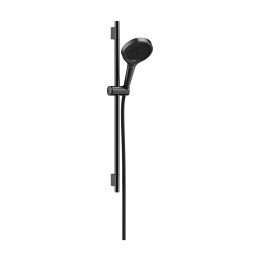 HG Rainfinity Zestaw prysznicowy 130 3jet EcoSmart z drążkiem S Puro 65 cm PushSlider i tekstylnym wężem Designflex 160 cm, Czar
