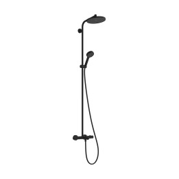 HG Activera S Komplet prysznicowy 240 1jet EcoSmart z termostatem Ecostat Fine, wannowy, Czarny Matowy