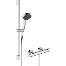 HG Activera Select S System prysznicowy 95 2jet EcoSmart z drążkiem 65 cm i termostatem Ecostat Fine, natynkowy, Chrom
