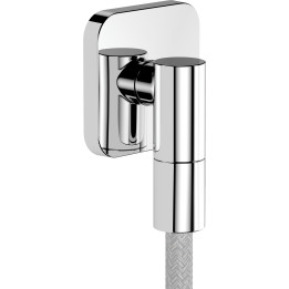 HG FixFit Fine Q Przyłącze węża z zaworem zwrotnym, softsquare, Chrom