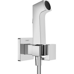 Hansgrohe Bidetowa główka prysznicowa Bidette 1jet E EcoSmart z mieszaczem, uchwytem i wężem prysznicowym 125 cm, Chrom