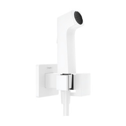 Hansgrohe Bidetowa główka prysznicowa Bidette 1jet E EcoSmart z mieszaczem, uchwytem i wężem prysznicowym 125 cm, Biały Matowy