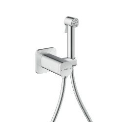 AX Bidette Showers Bidetowa główka prysznicowa Bidette 1jet z mieszaczem, uchwytem i wężem prysznicowym 1.25 m, softsquare, Chro