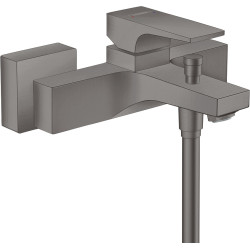 Hansgrohe Metropol Jednouchwytowa bateria wannowa, natynkowa, Czarny Chrom Szczotkowany