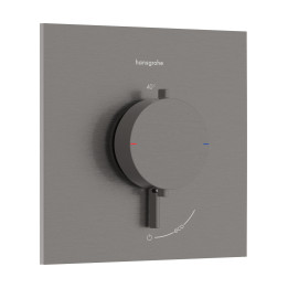 HG Ecostat Comfort E Bateria termostatyczna do 1 odbiornika, podtynkowa, Czarny Chrom Szczotkowany
