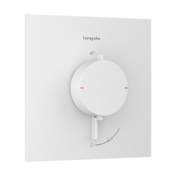 HG Ecostat Comfort E Bateria termostatyczna do 1 odbiornika, podtynkowa, Biały Matowy