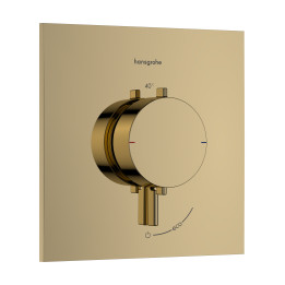HG Ecostat Comfort E Bateria termostatyczna do 1 odbiornika, podtynkowa, Złoty Optyczny Polerowany