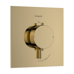 HG Ecostat Comfort E Bateria termostatyczna do 1 odbiornika, podtynkowa, Złoty Optyczny Polerowany