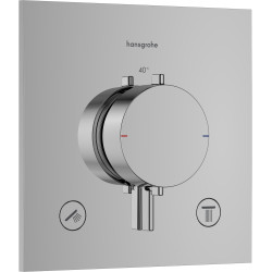 HG Ecostat Comfort E Bateria termostatyczna do 2 odbiorników, podtynkowa, Chrom