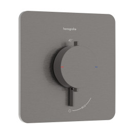 HG Ecostat Comfort Q Bateria termostatyczna do 1 odbiornika, podtynkowa, Czarny Chrom Szczotkowany