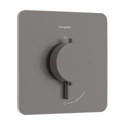 HG Ecostat Comfort Q Bateria termostatyczna do 1 odbiornika, podtynkowa, Czarny Chrom Szczotkowany