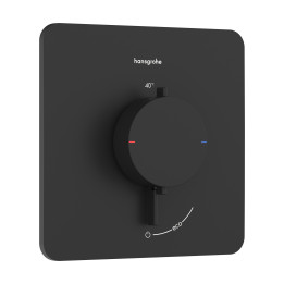 HG Ecostat Comfort Q Bateria termostatyczna do 1 odbiornika, podtynkowa, Czarny Matowy