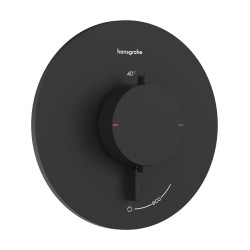 Hansgrohe Ecostat Comfort S Bateria termostatyczna do 1 odbiornika, podtynkowa, Czarny Matowy