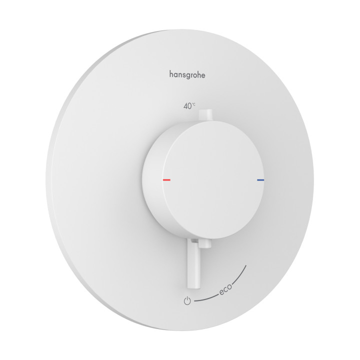 HG Ecostat Comfort S Bateria termostatyczna do 1 odbiornika, podtynkowa, Biały Matowy